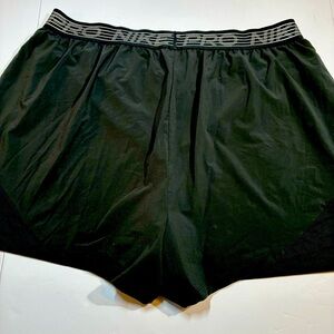 Nike Pro Dri Fit Women's Flex Essential 2 in 1 Shorts Size 3X Black